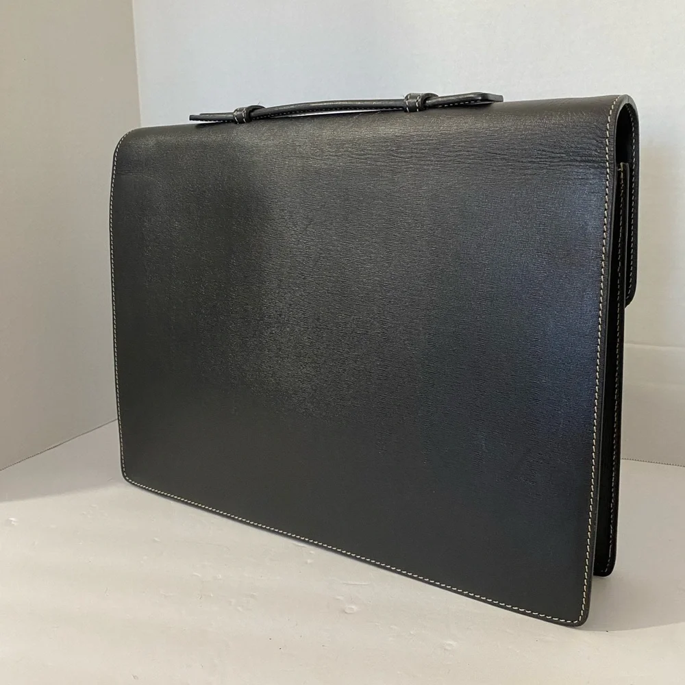 CANALI Saffiano Leather Briefcase